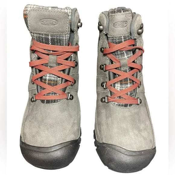 ⚡️SOLD⚡️Keen Women's Kaci III Winter Waterproof Boot Gray Plaid - Picture 4 of 16